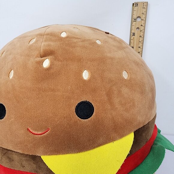 Squishmallows Original 10 Inch Carl The Cheeseburger Plush Toy - Picture 5 of 5